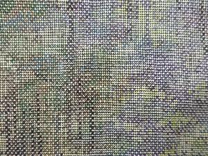 アンティーク　抽象樹木模様織り出し本場泥大島紬着物